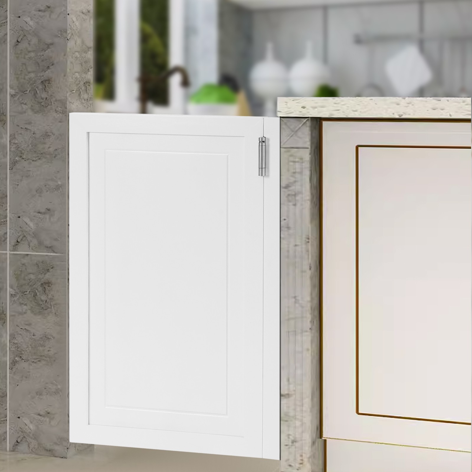 Wood Swinging Door Wall-mounted Entrance Half Cafe Doors Saloon Bar W/ Hinge!