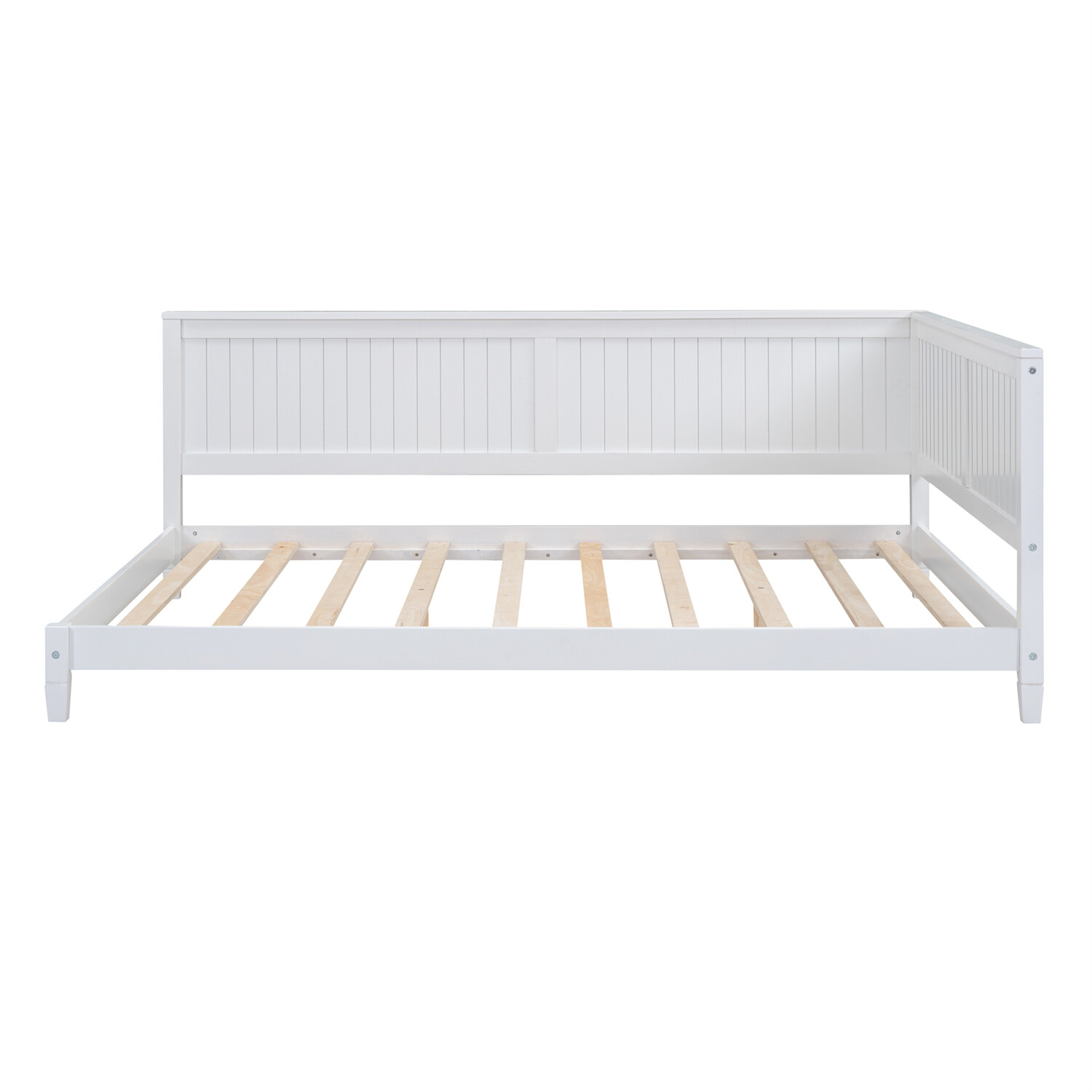 Full Size Wooden Daybed Modern Wooden Bed Frame Sofa Bed White/Gray/Espresso US