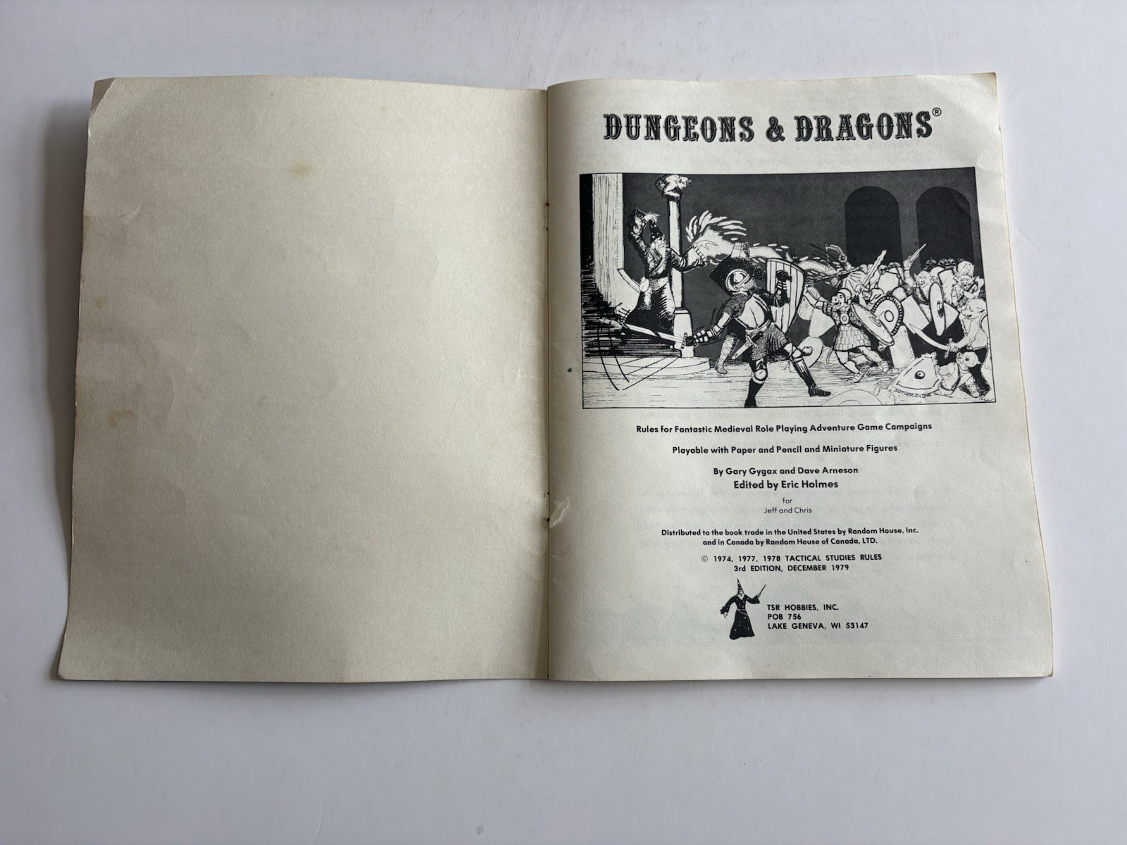 Dungeons and Dragons Holmes Basic Set TSR 1979