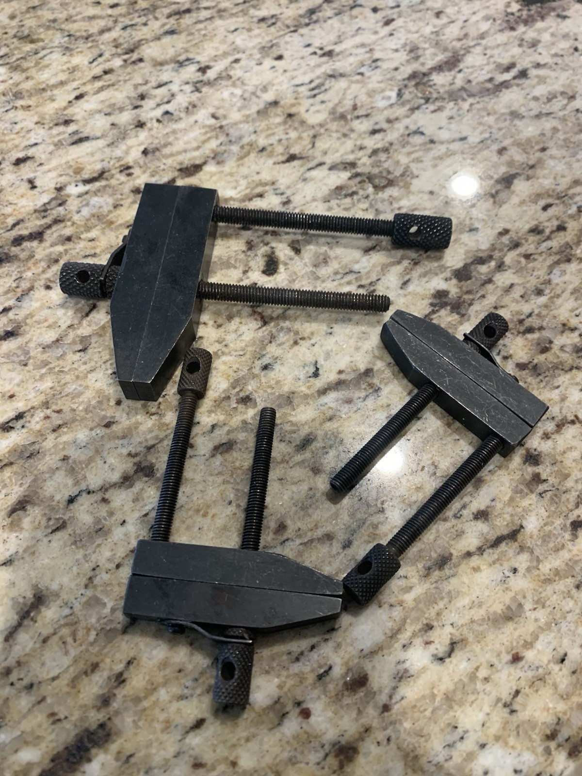 3 Adjustable Steel Parallel Clamps  Machinist Tool Maker Vintage 2”, 3”
