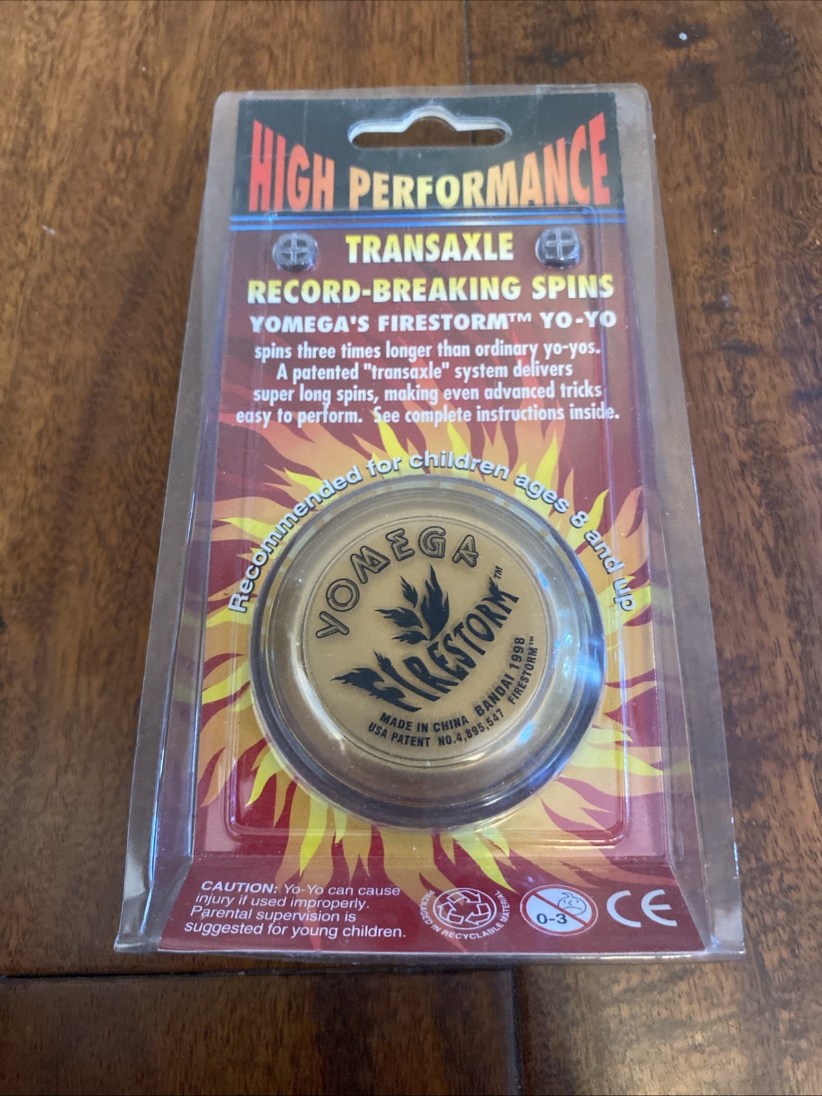 Vintage Yomega Firestorm Hyper Yo-Yo Gold Transaxle 1998 Sealed New In Package