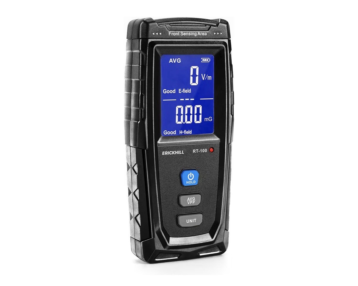 ERICKHILL EMF Meter, Detects Electric and Magnetic Fields, Handheld Digital EMF