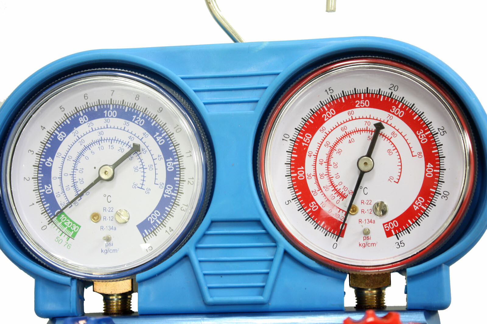 Combo 3CFM 1/4hp AC Vacuum Pump & HVAC Refrigeration Manifold Gauge R134 R22 R12