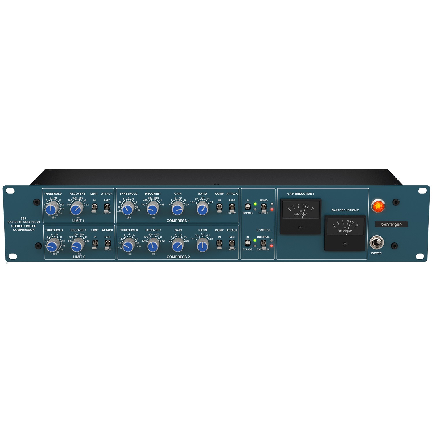 Behringer 369 2-Channel Compressor/Limiter (Demo Deal)