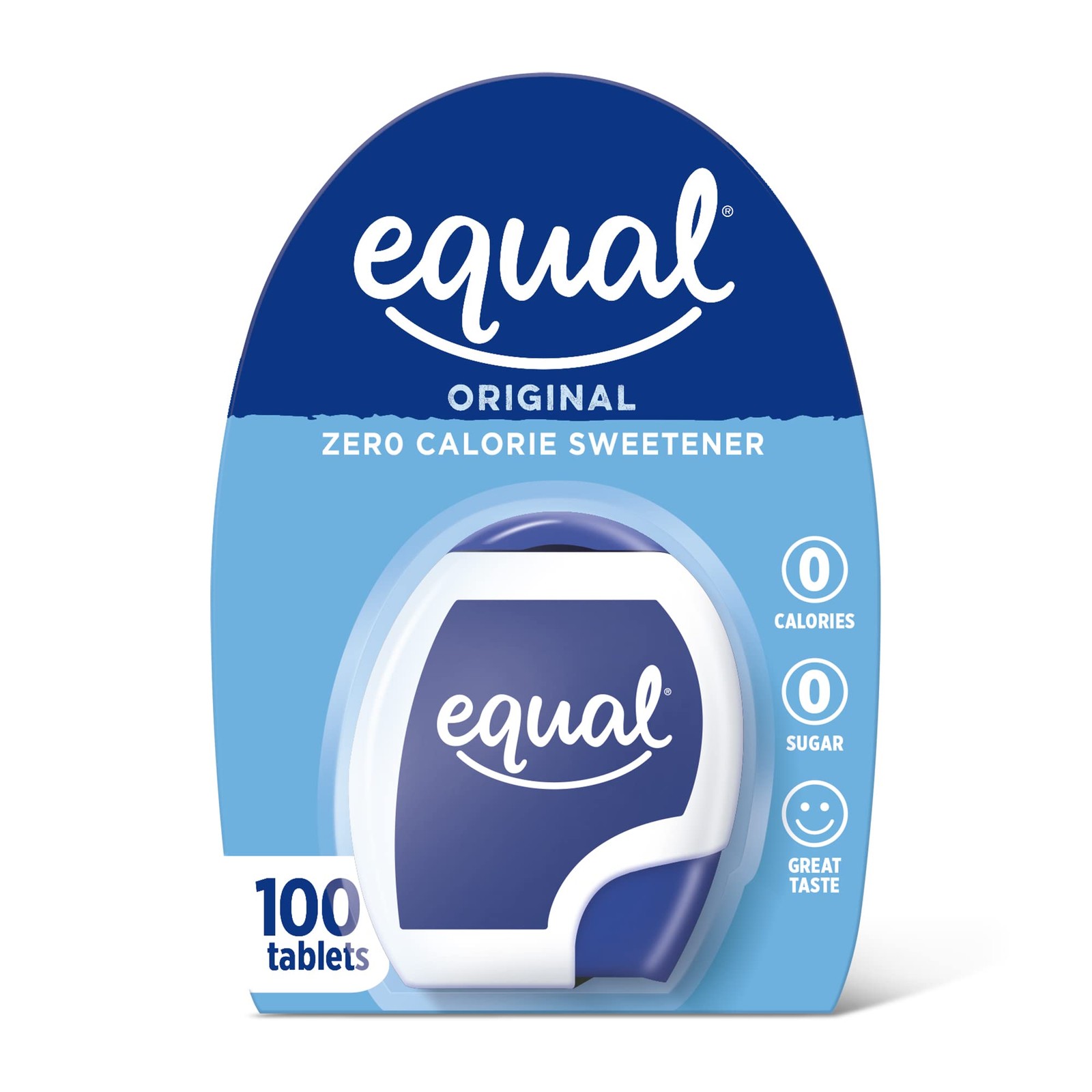 EQUAL 0 Calorie Sweetener Tablets, Aspartame and 100 Count (Pack of 1)