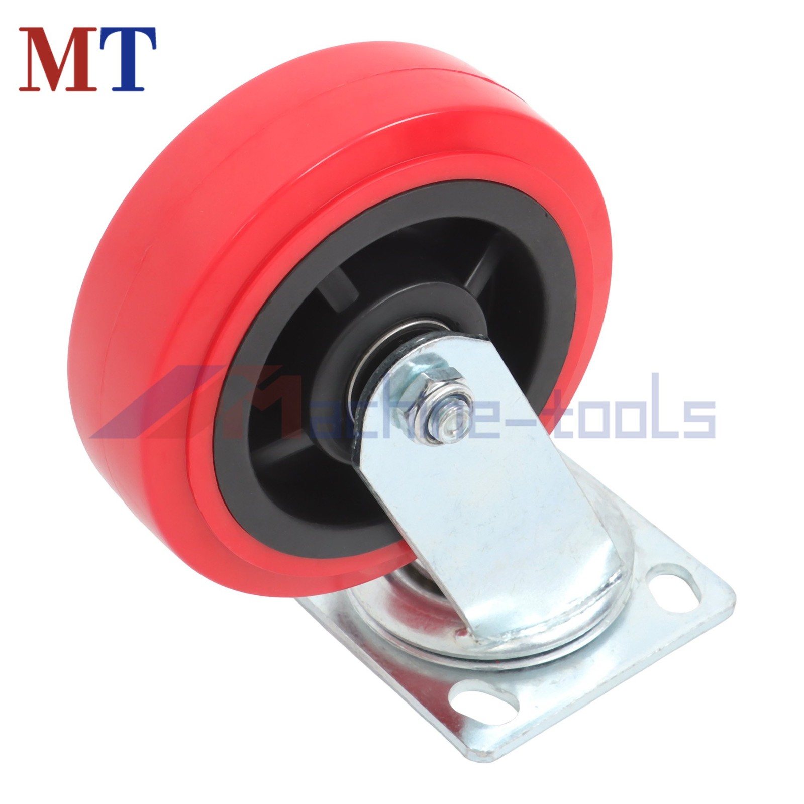 4 Pack 4000Lbs Load Capacity Polyurethane Heavy Duty 6 Inch Swivel Caster Wheels