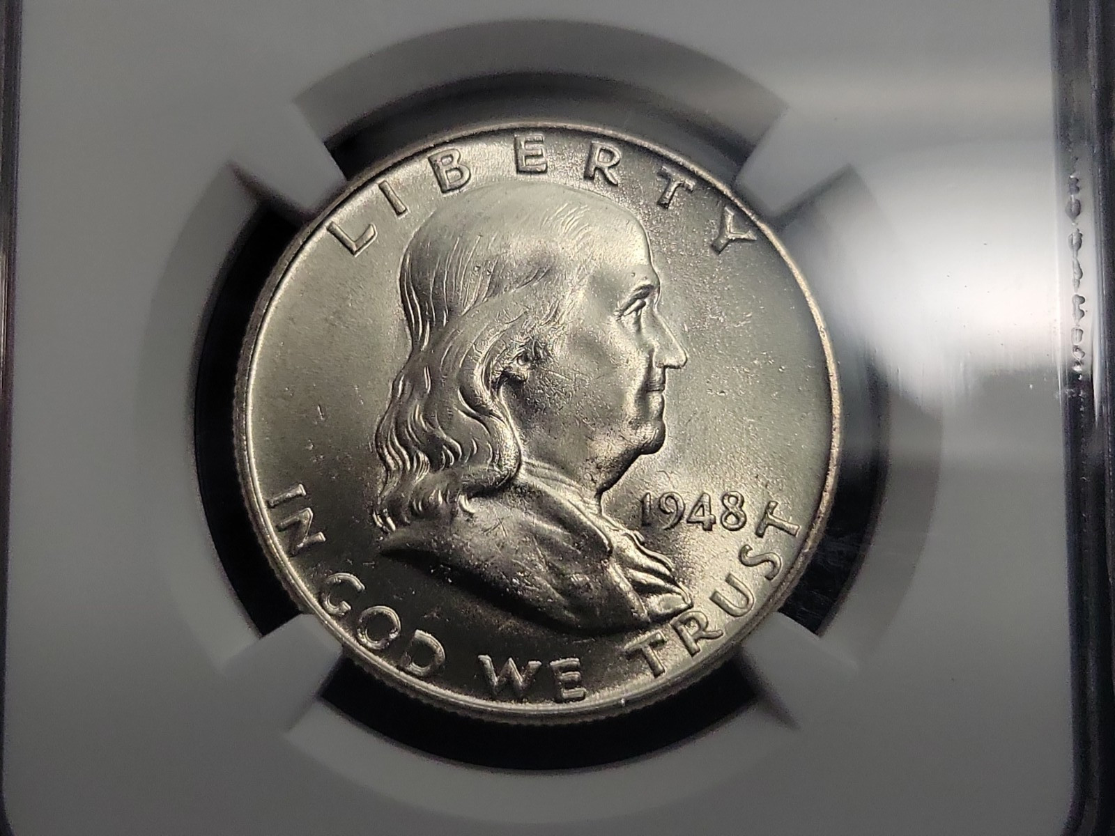 1948 Silver Franklin Half Dollar 50C NGC MS64FBL | Full Bell Lines
