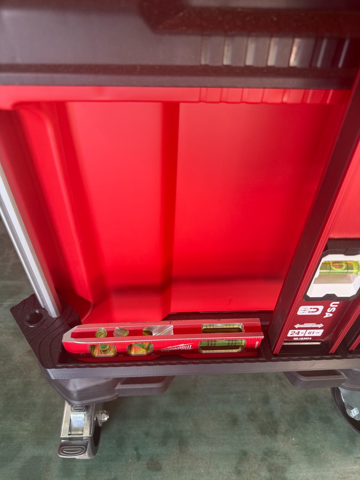 Milwaukee Packout Level & Pry Bar Rail Bracket Set – Tool Organizer Accessories