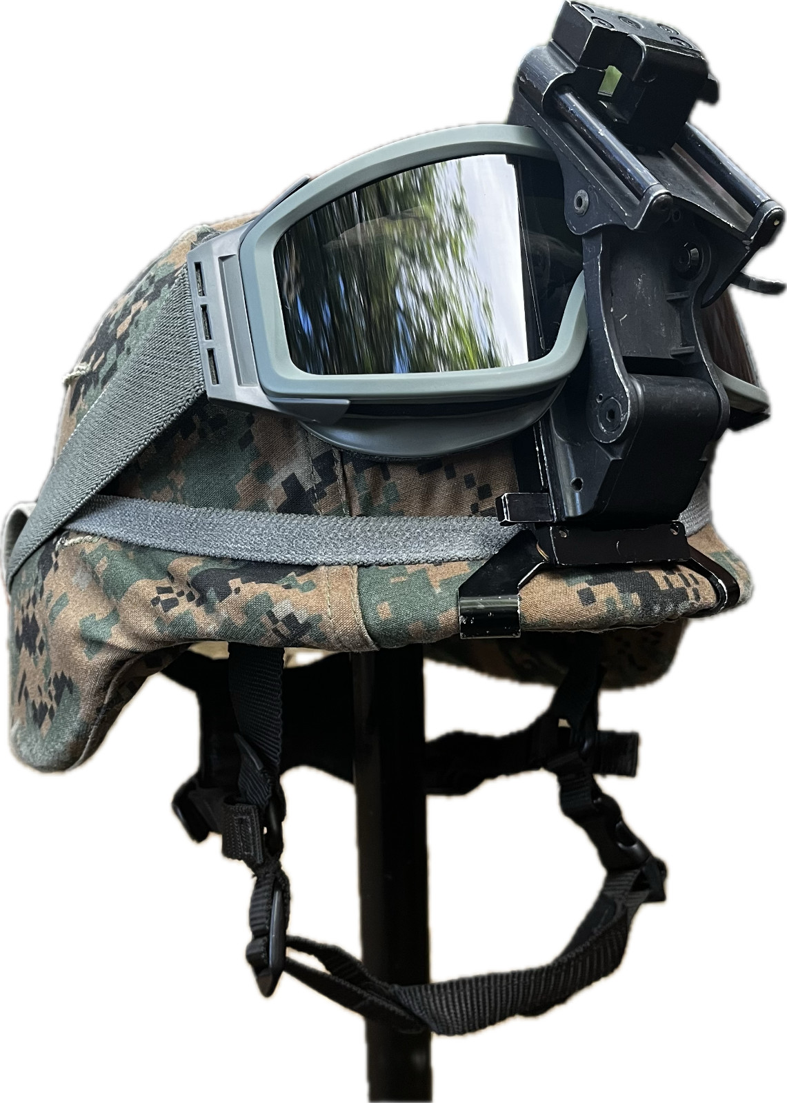 USMC Gentex LWH Lightweight 1st Gen Combat Ballistic Helmet Marine Corps Large
