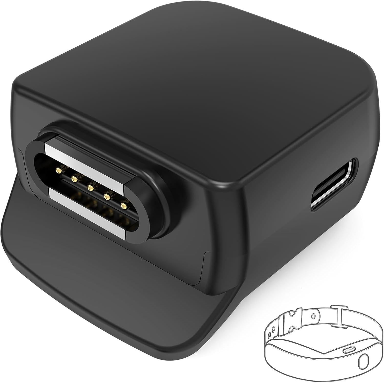 Magnetic Charging Adapter Compatible with Halo Collar 4 5 Dog Fence,Usb-C