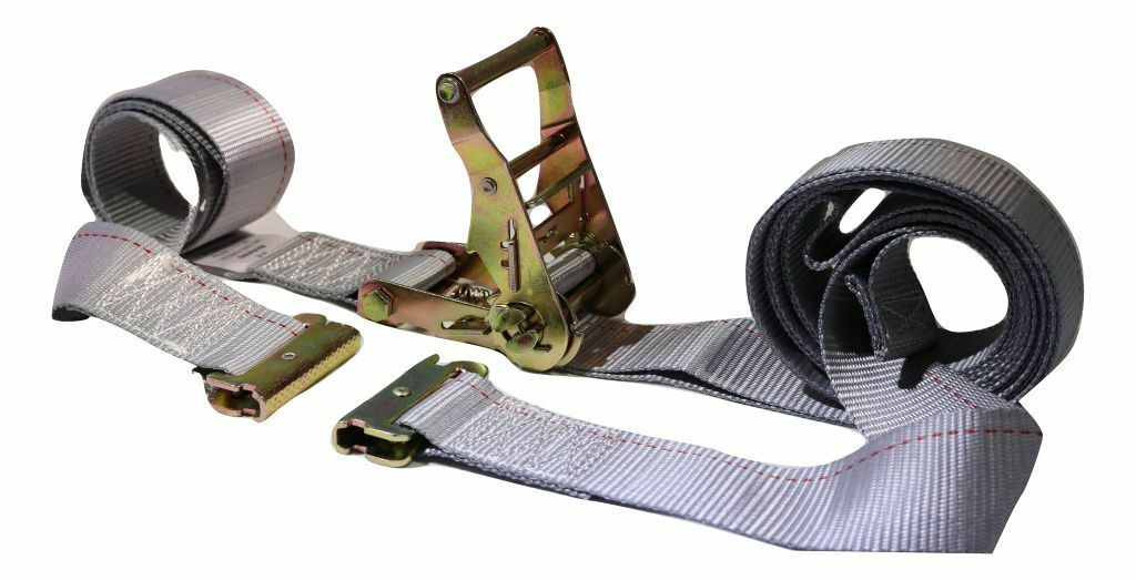 6pk 2in x 16ft E-Fitting Tie Down Straps w/Spring 3000lbs Break Strength Trailer