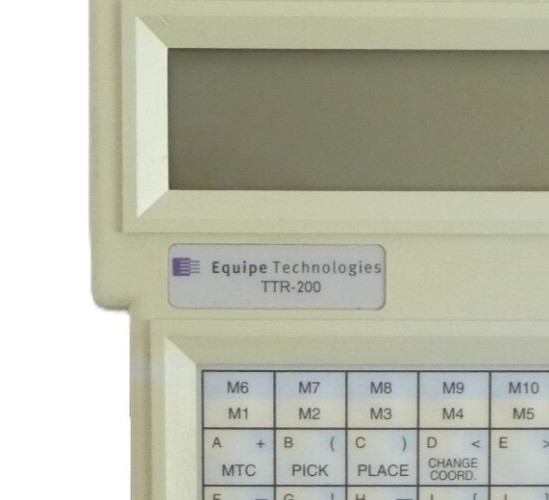 Equipe Technologies 110976 Robot Teach Pendant Handheld Controller TTR-200 Spare