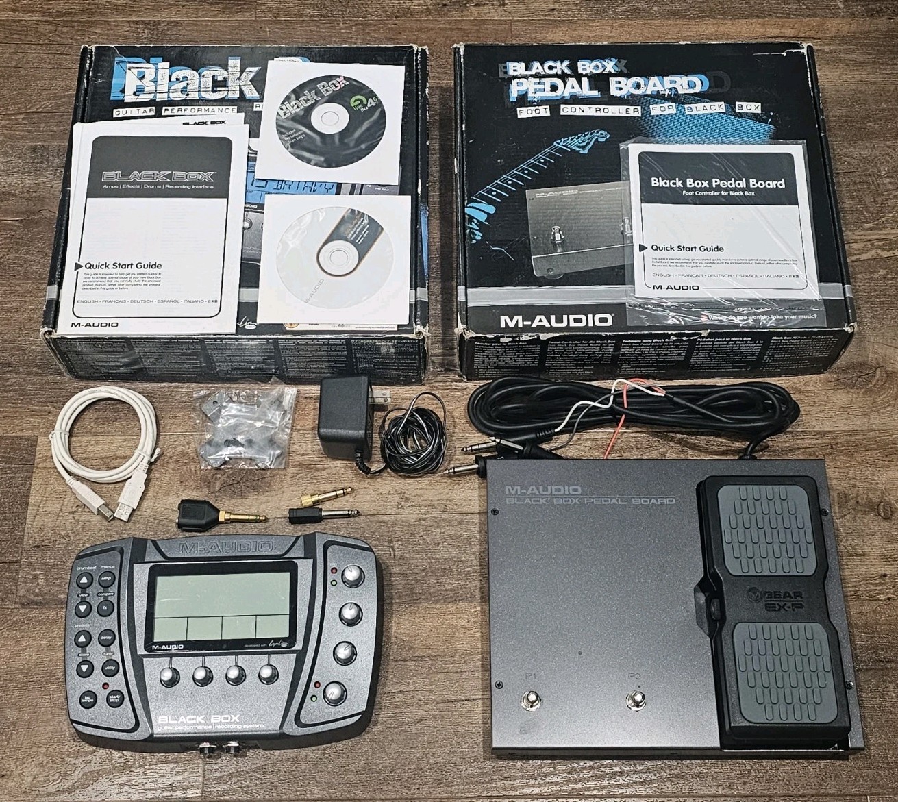 M-Audio Black Box Guitar Multi-Effect Processor/Interface + Pedal Board