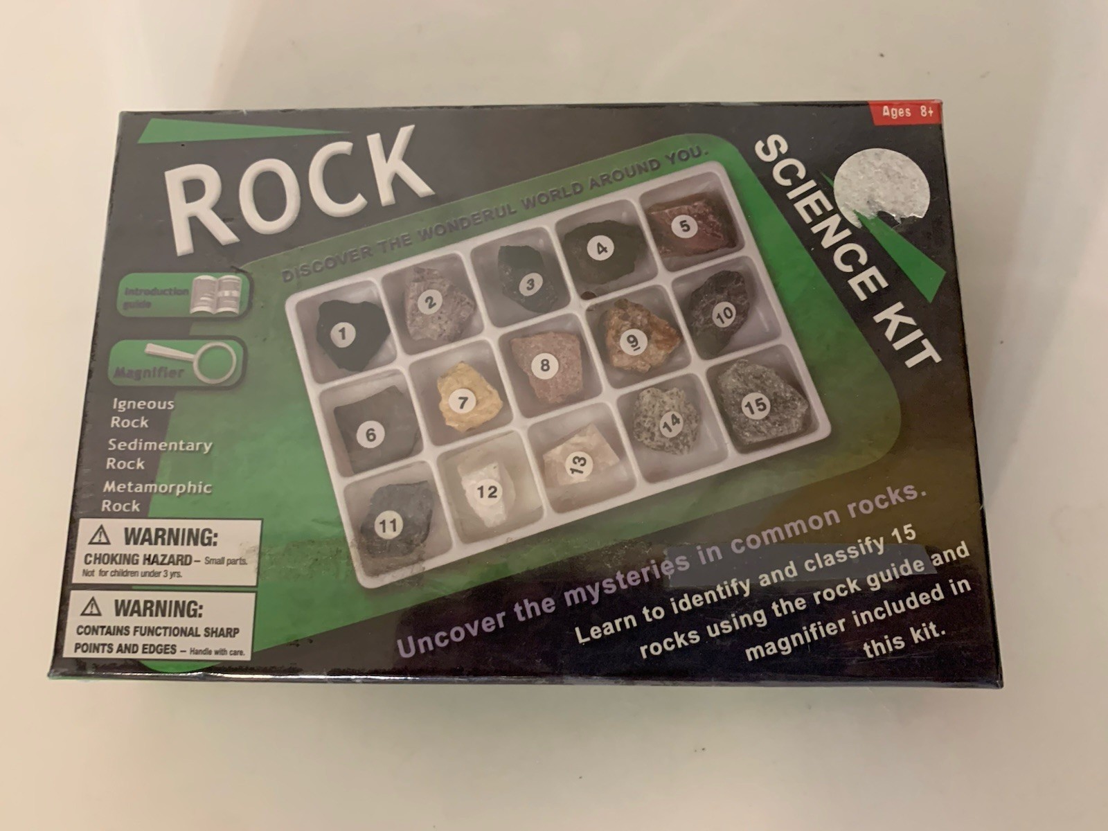 Rock Science Kit Guide And Magnifier 15 Rocks