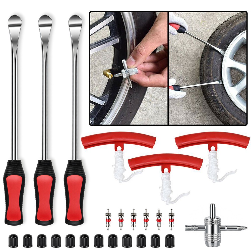 15" Tire Spoon Kit, 25PCS Tire Removal Tool Set for Motorcycles, Dirt Bikes,2026