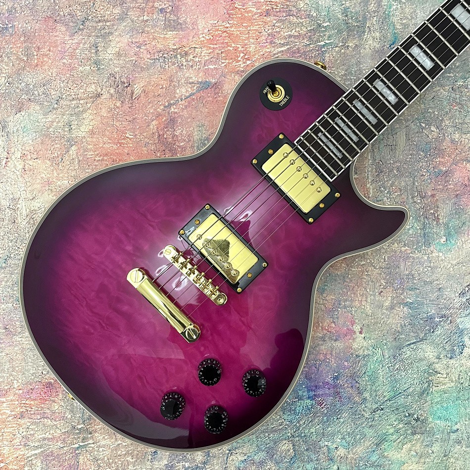 Custom LP electric guitar, rosewood fingerboard, Burst Color Quilte Maple