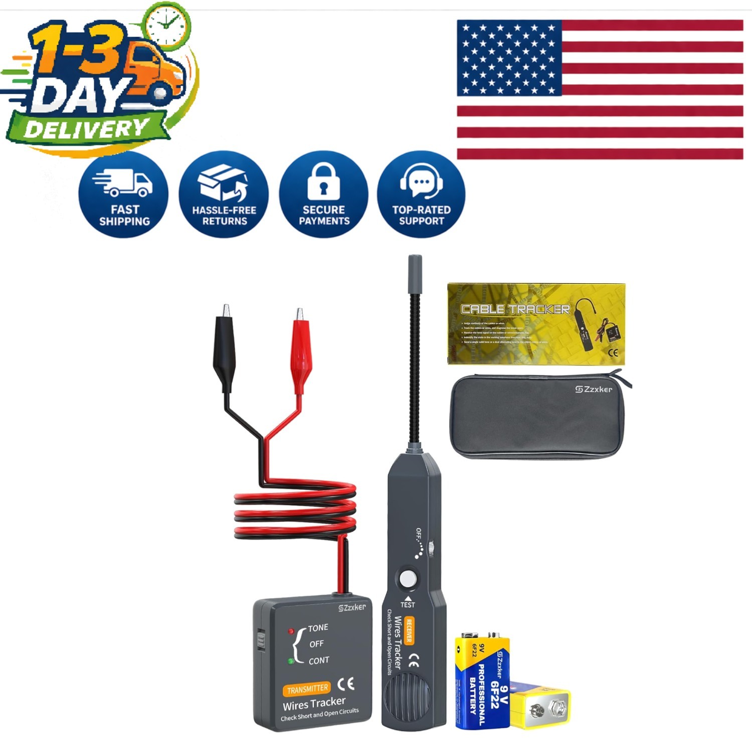 DC 6-42V Circuit Tracer & Audio Signal Finder - Essential for Automotive Repair