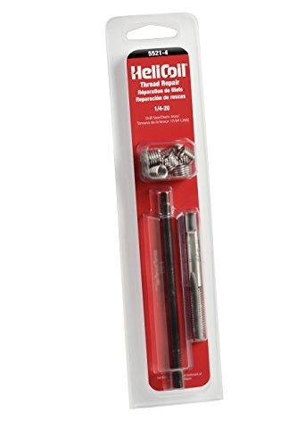 Coarse Thread Repair Kit 1/4-20 Inch Helicoil Insert Tool for Stripped Threads
