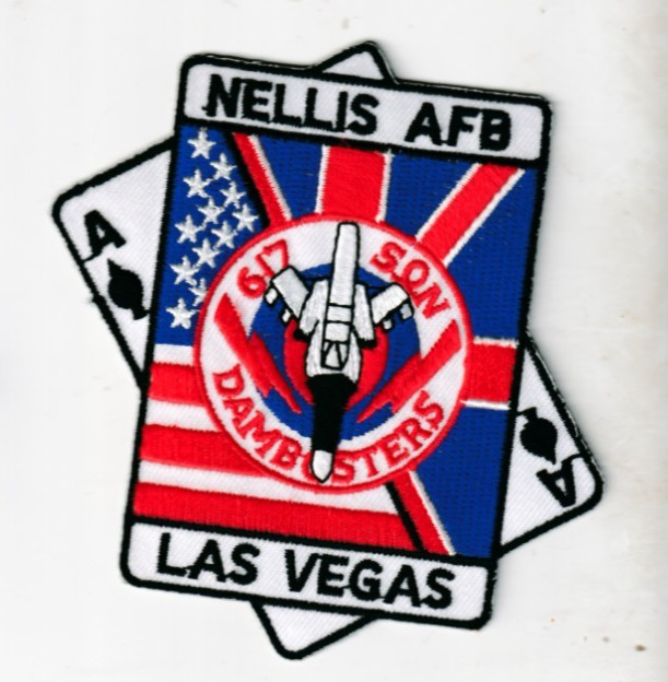 England  Air Force No. 617 Sqn RAF  Nellis AFB Nevada  LAS VEGAS  patch