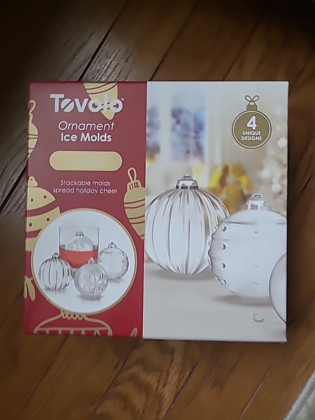 Tovolo Christmas Ornament Ice Molds Set of 4 Bourbon Whiskey