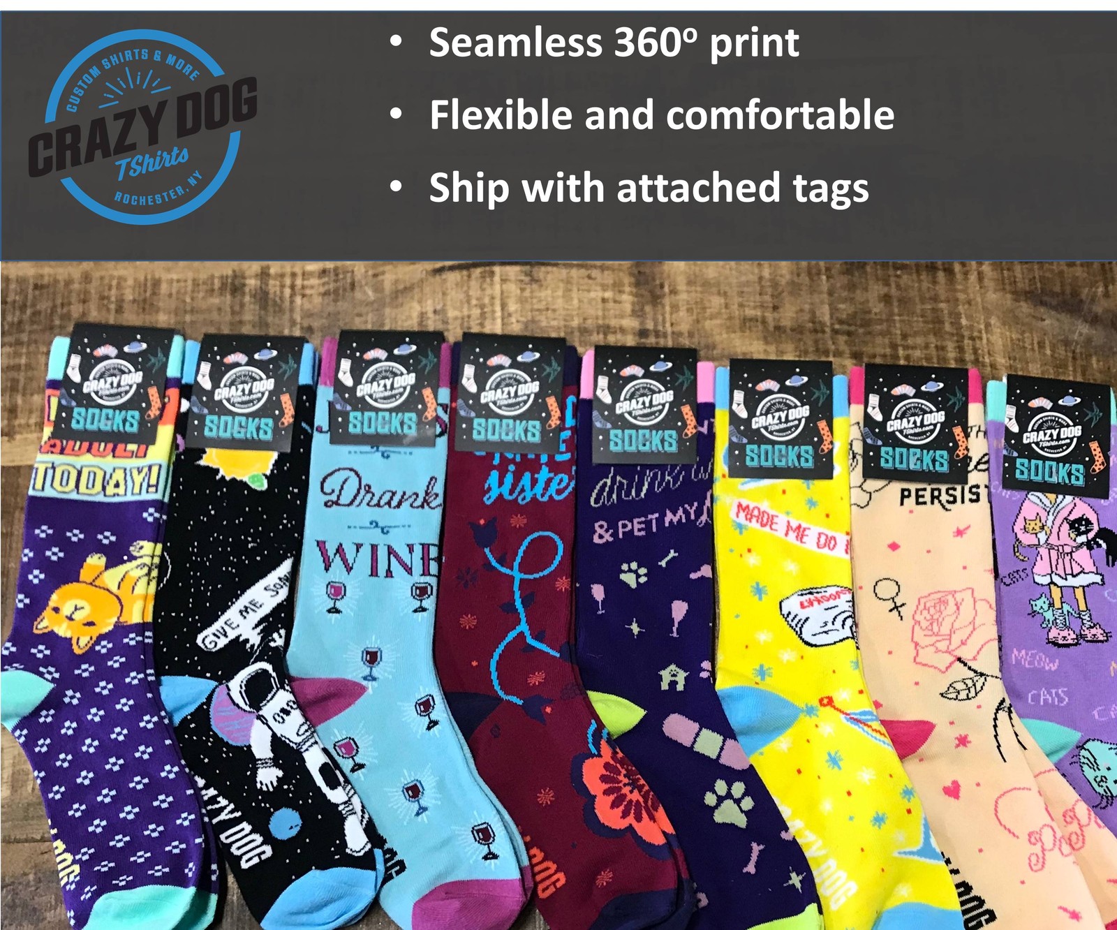 Drinks Well With Others Socks Funny Sarcastic St Patricks Day Graphic Novelty