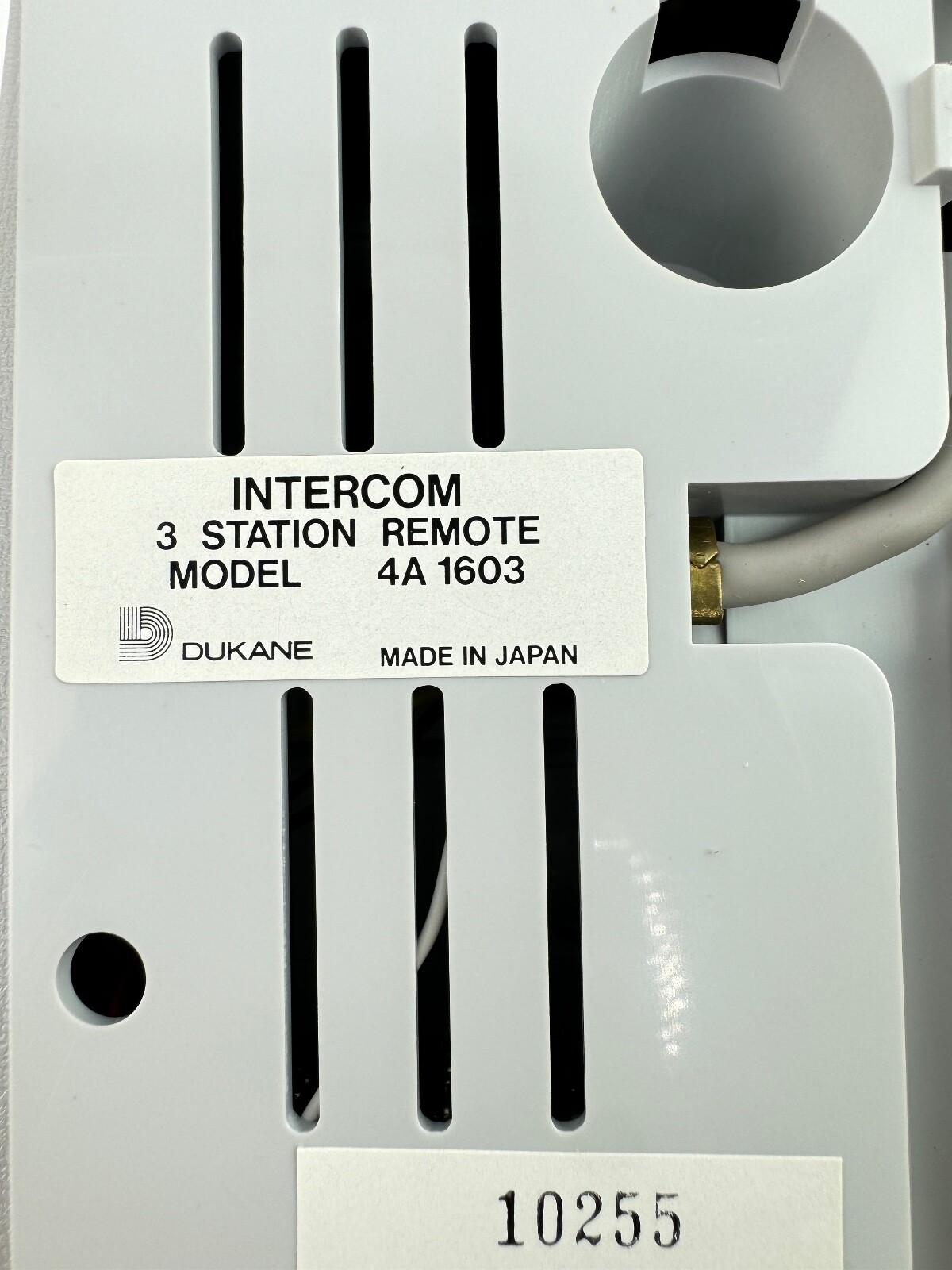 DUKANE Intercom 3 Station Remote Model 4A1603