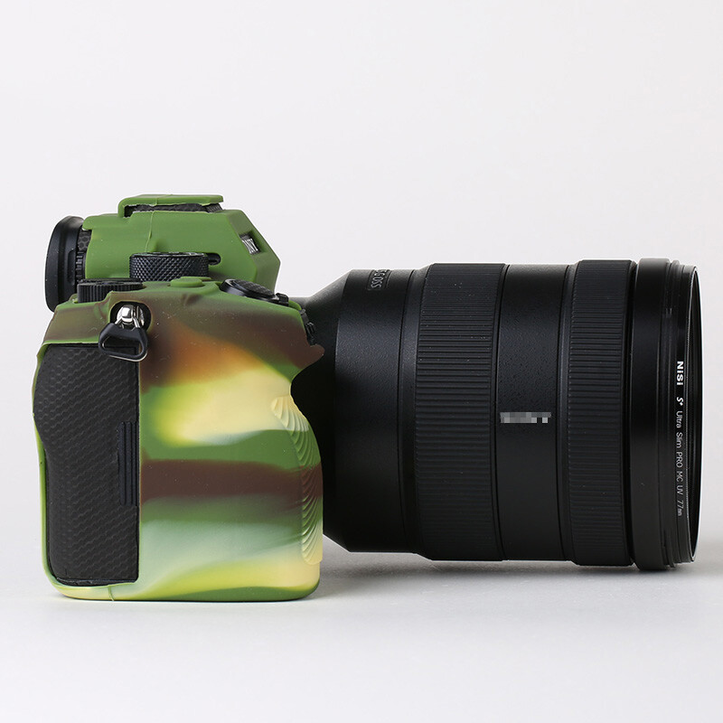 Rubber Silicon Body Case Protector Frame Skin For Sony A74 A7R4 Camera