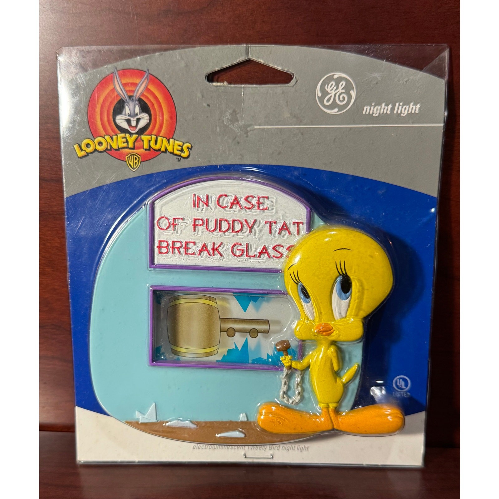 Vintage General Electric Looney Tunes TWEETY Bird Night Light NEW Old Stock 2000