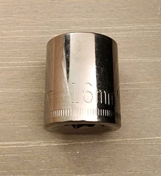 Craftsman USA 16mm Socket 12 Point 3/8" Drive Inverted G2 44311