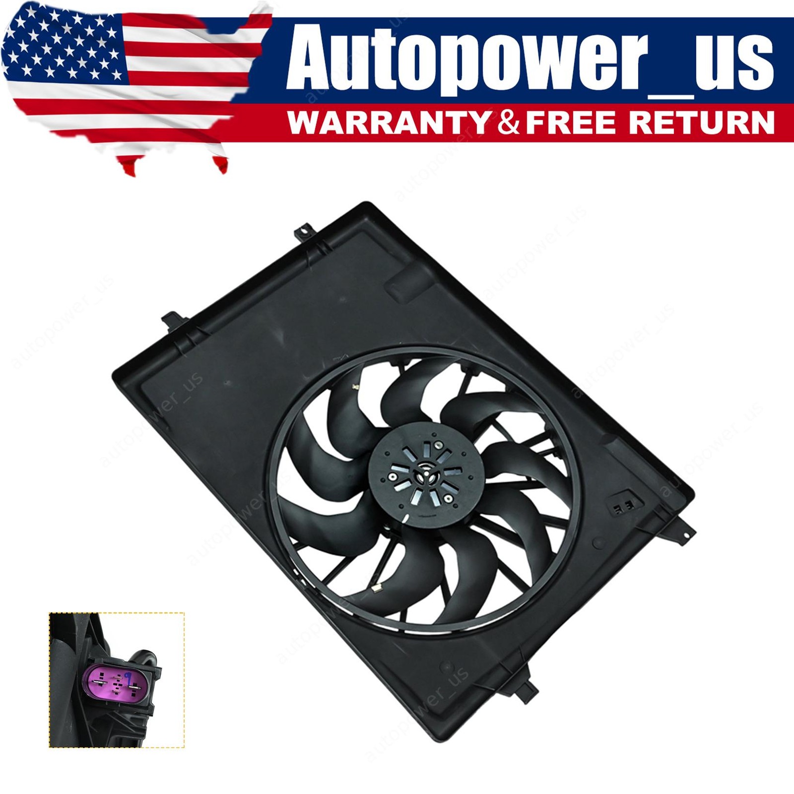 Fits 2020-2023 Kia Telluride 25380S9000 Radiator Cooling Fan Assembly