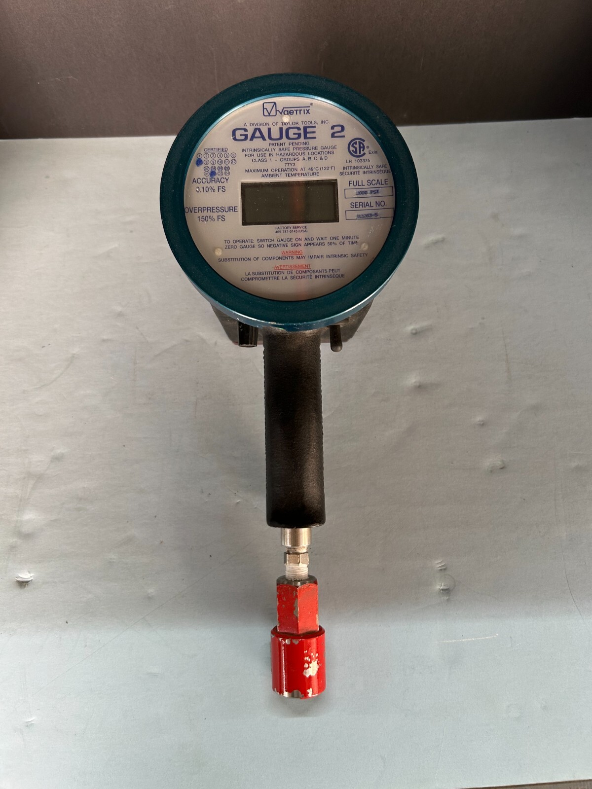 vaetrix gauge 2 digital dead weight tester 2000psi