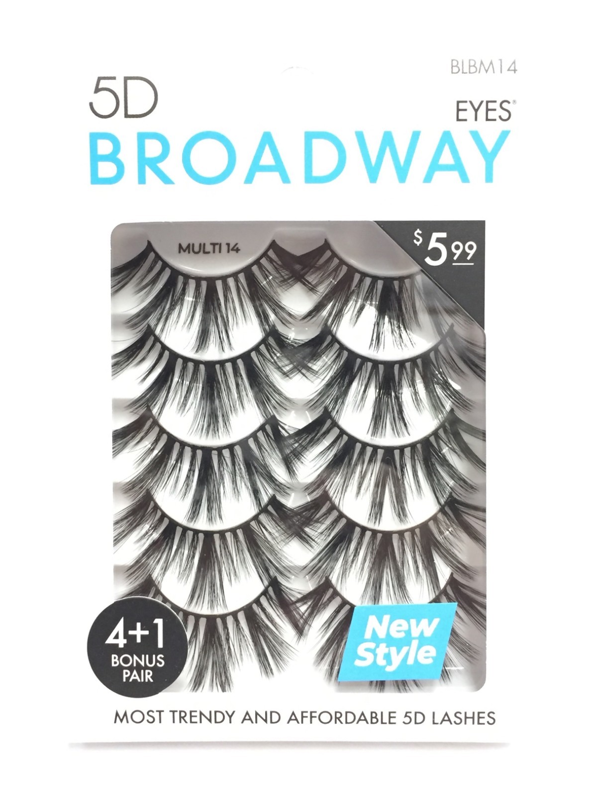 (3 PACK) Broadway 5D Lashes - Multi 14, BLBM14
