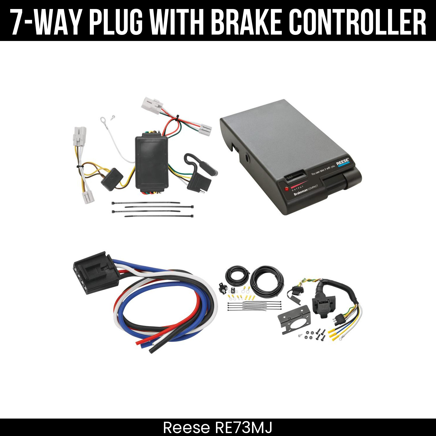 Reese RV 7-Way Wiring Brake Control For 01-06 Santa Fe 09-12 Elantra Touring NEW