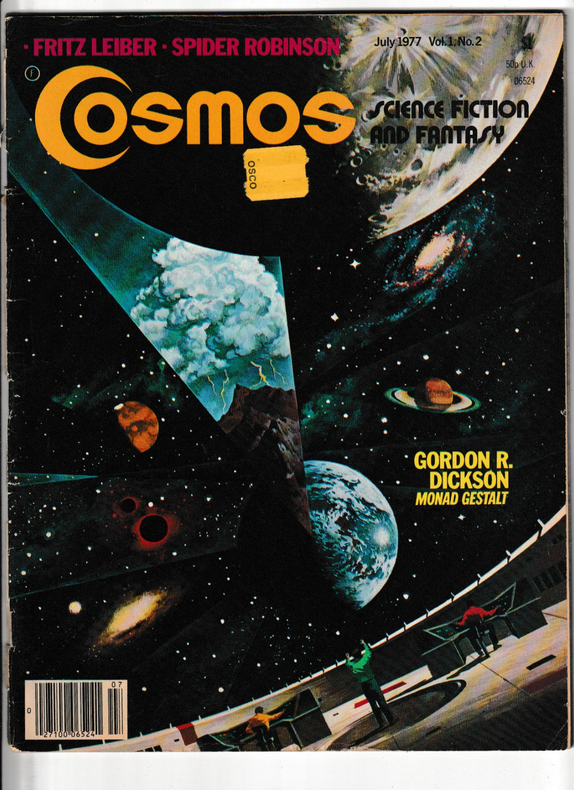 Vintage Cosmos Science Fiction and Fantasy Magazine July 1977 Vol 1 No 2
