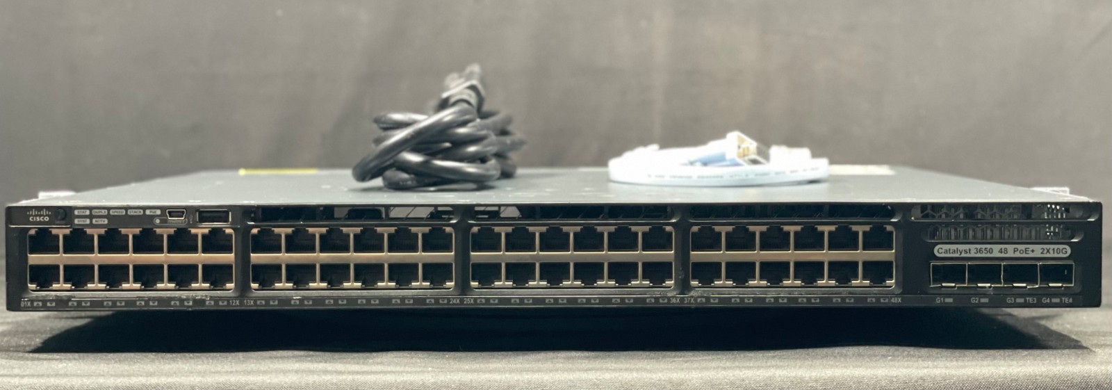 Cisco Catalyst 3650 WS-C3650-48FD-E 48 Port  PoE+ 2x10G SFP+ IP Services Switch