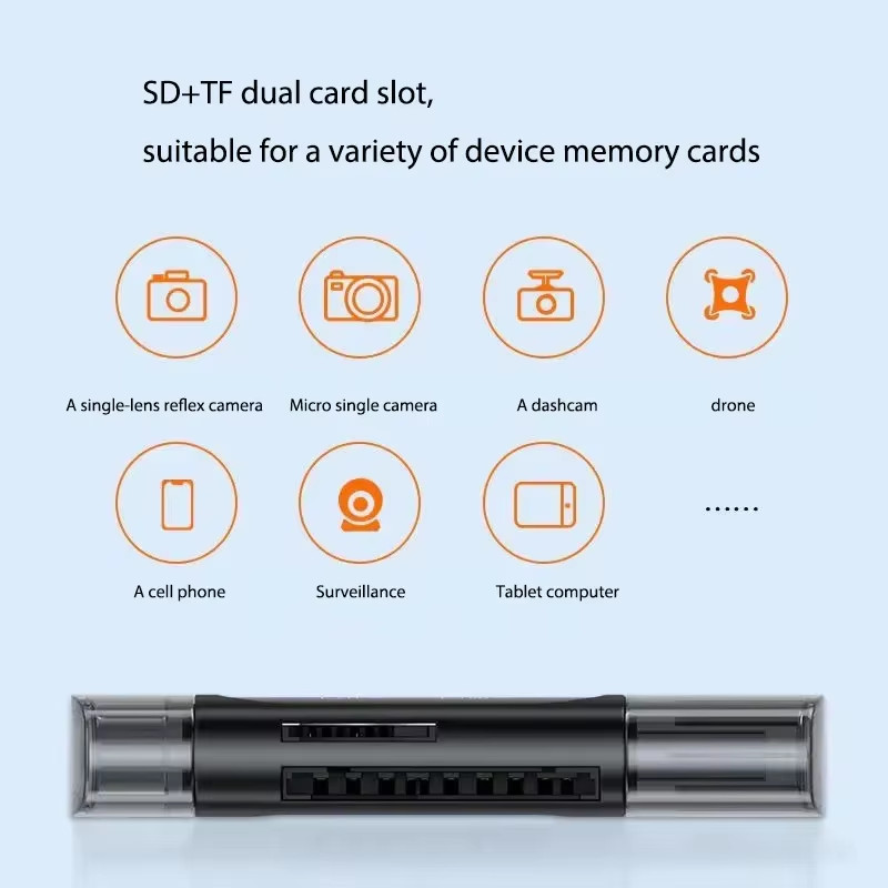 4 in 1 USB Type C SD TF Card Reader USB 2.0 Memory Card Adapter for Laptop PC