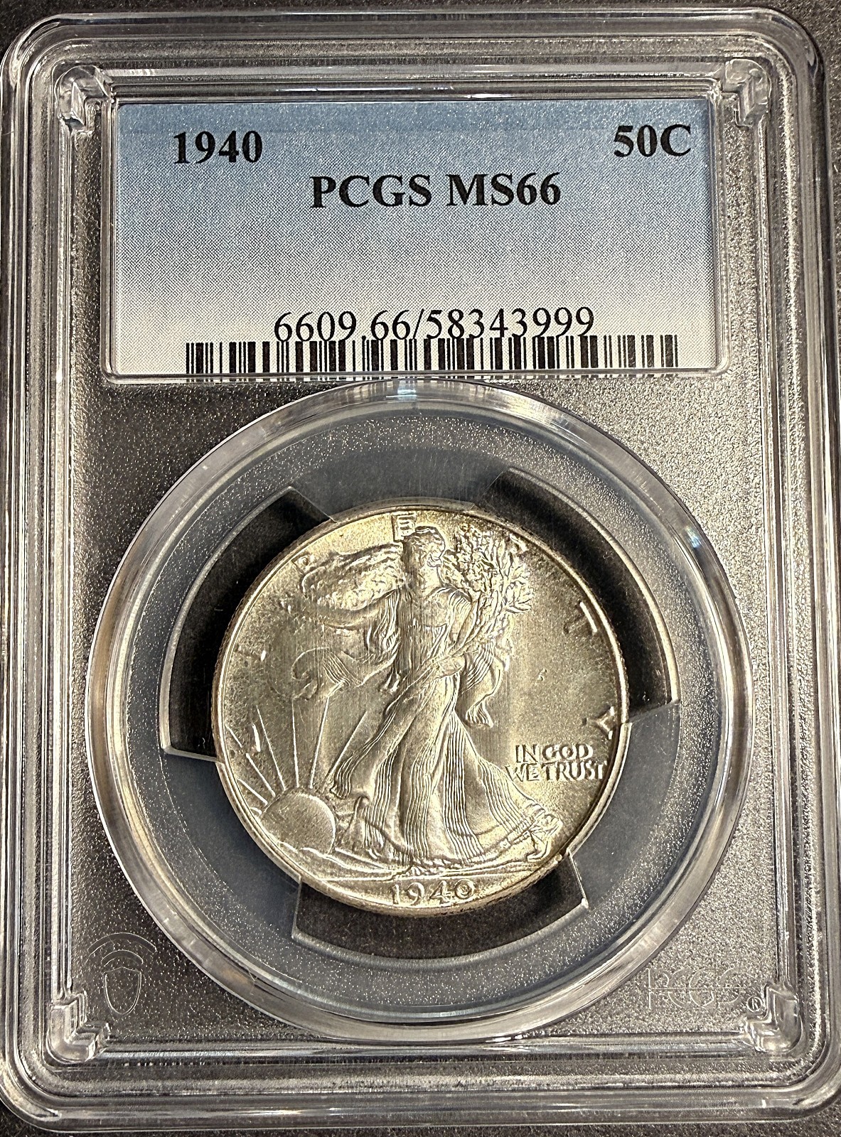 1940 Walking Liberty Half Dollar, MS66 PCGS, (21250)