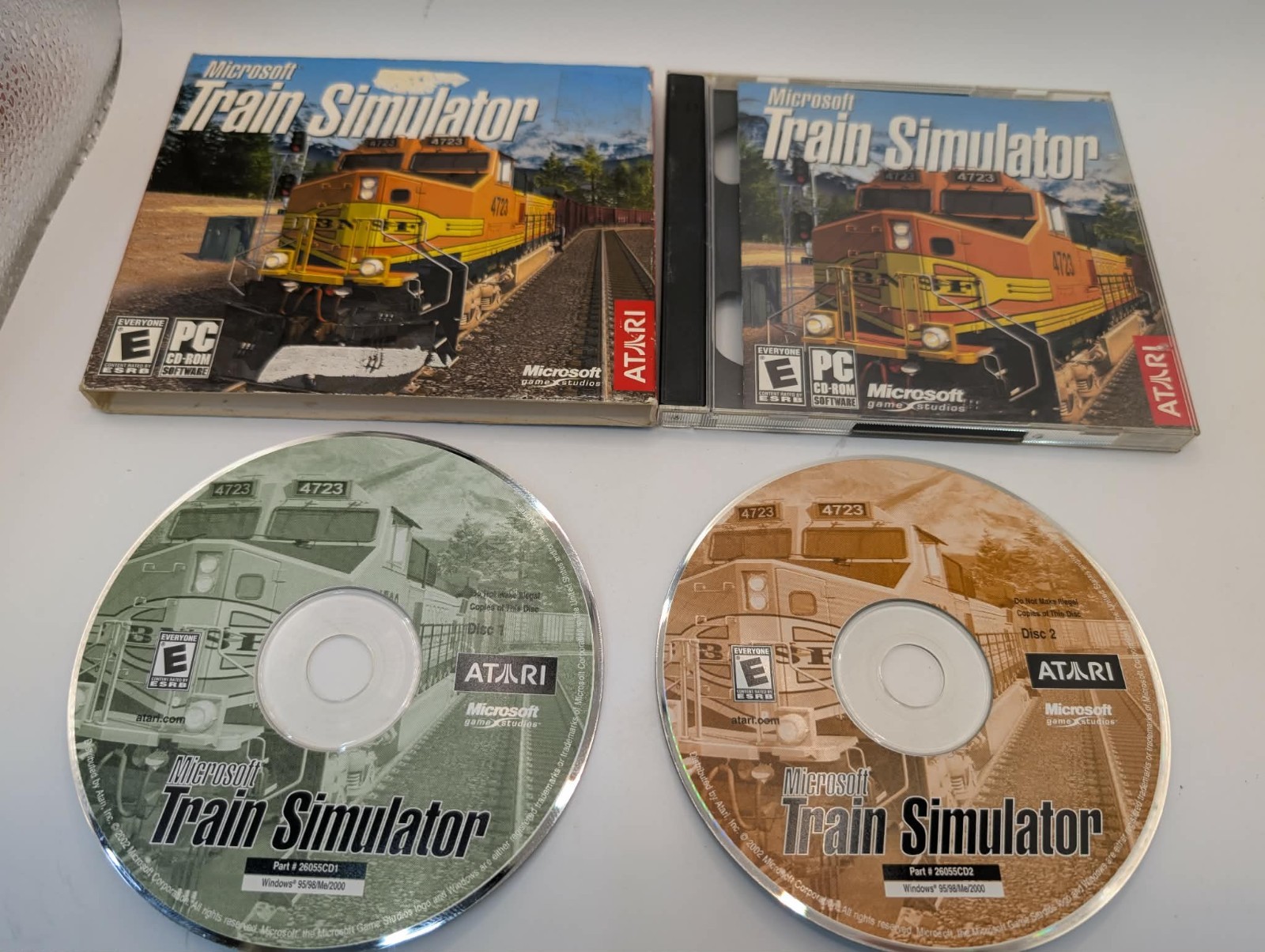 Microsoft Train Simulator 2001 PC CD-ROM Software Win 95, 98, ME & 2000 Atari