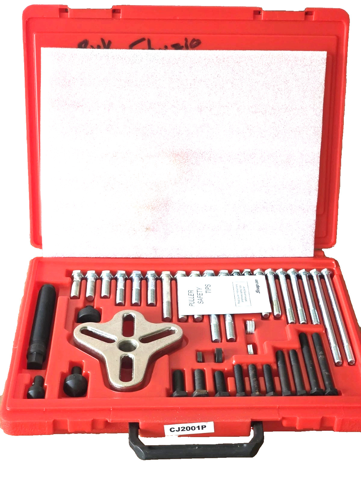 Nos ? Snap-on™ CJ2001P 1 1/4" to 3 13/16" Bolt Grip Puller Set in Case