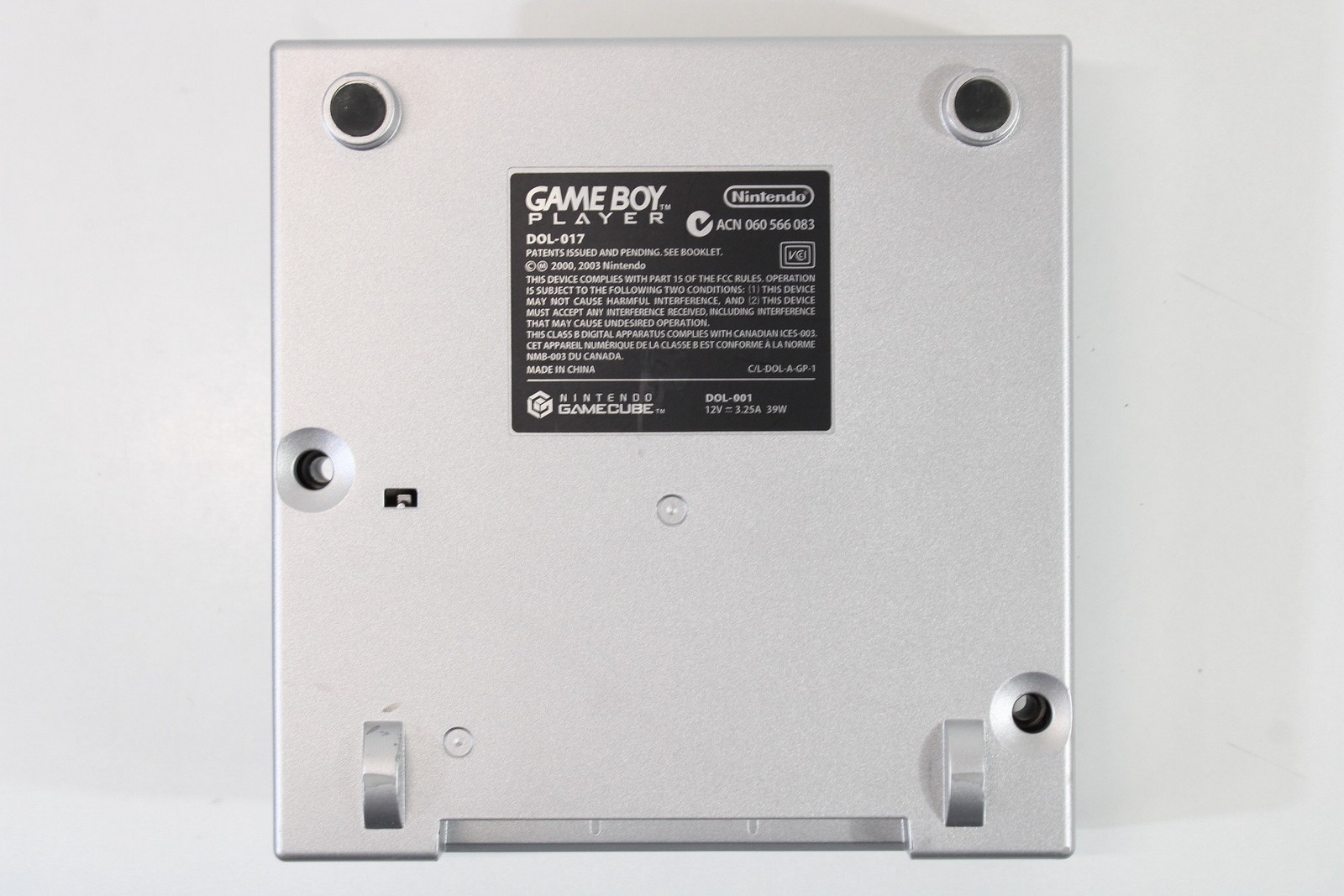Nintendo GameCube Gameboy Advance GBA Player Replacement Shell Only Silver KPG61