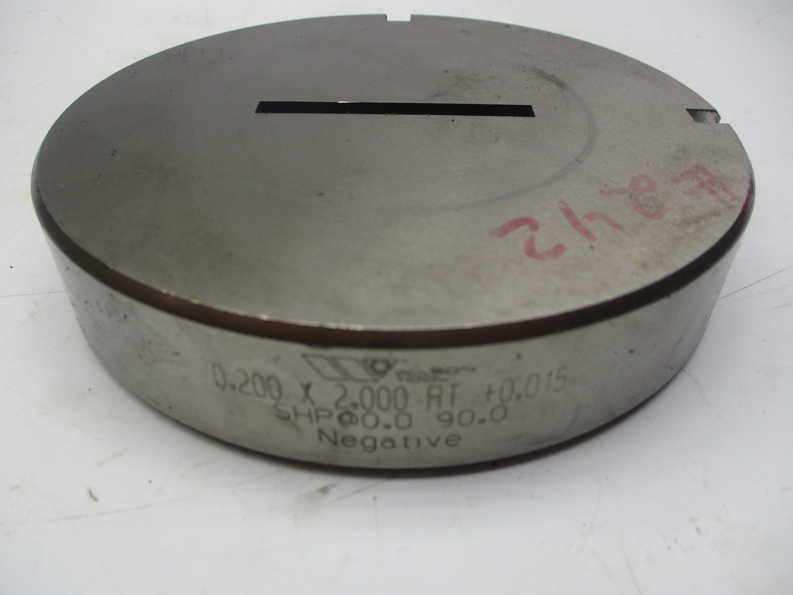 WILSON TOOL .200 X 2.000 RT +.015 NEGATIVE DIE UNMP