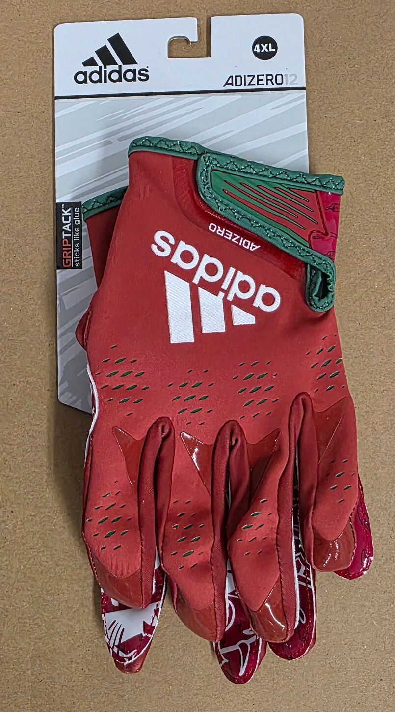 Brand New adidas ADIZERO12 Spicy SpeedFootball Gloves, Size 4XL