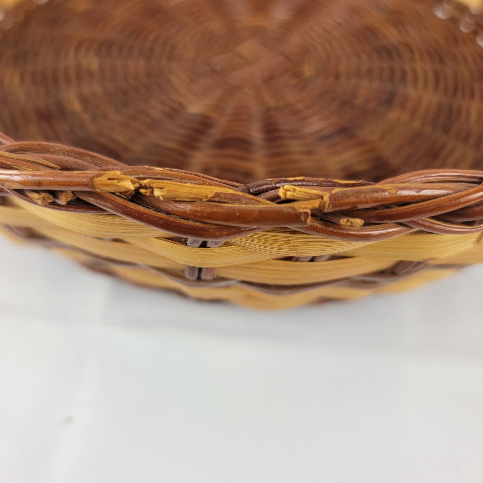 Woven Wicker 11" Multi-Purpose. Baskets Set of 2