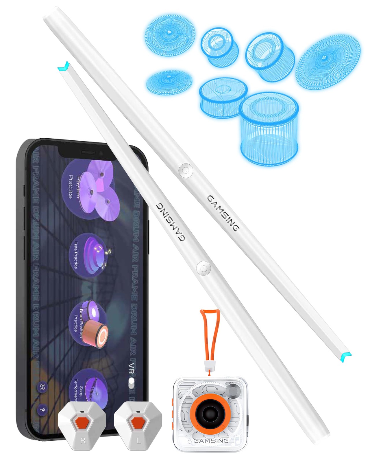 Electronic Drum Set, Portable Electric Quiet with Mini Speaker,...