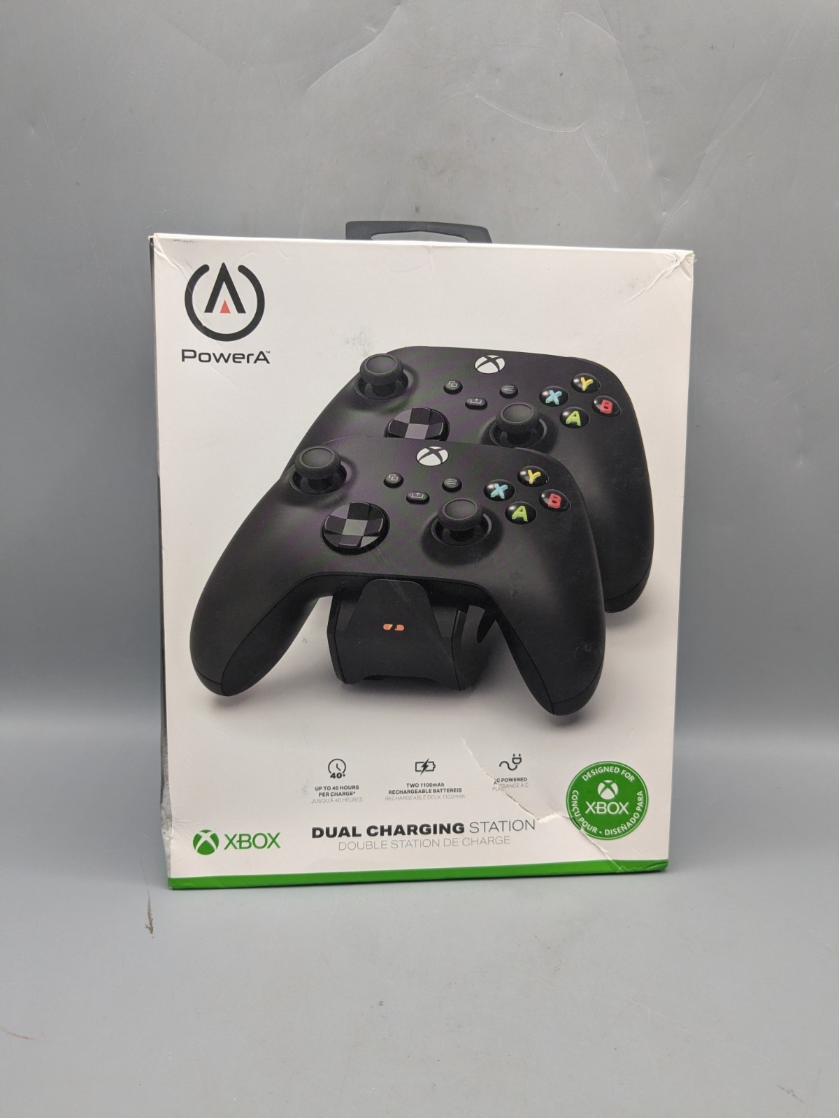 PowerA Dual Charging Station for Xbox Series X|S Wireless Controllers Black READ