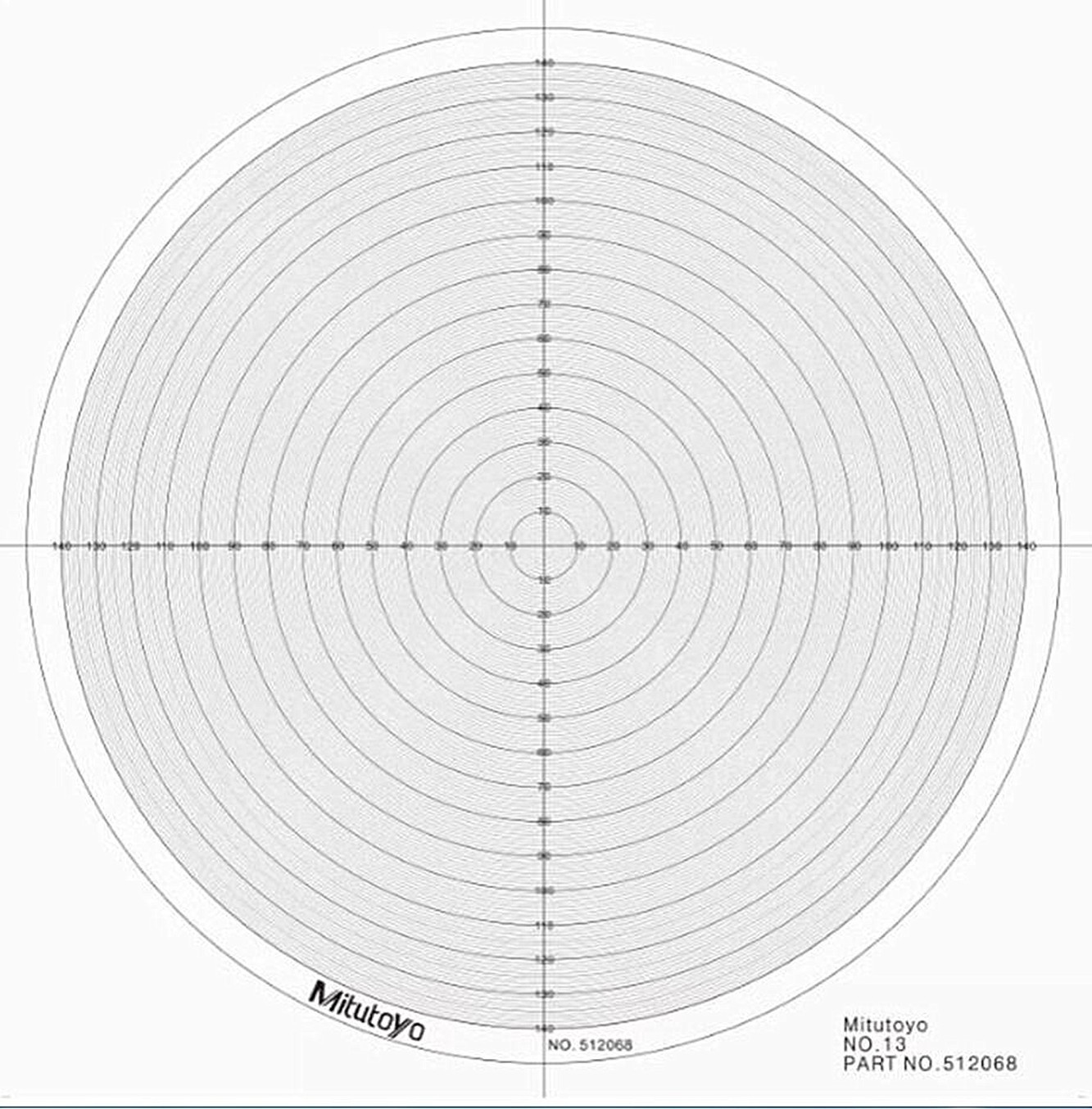 1Pc Optical Comparator Chart Part Fit For Profile Projector Overlay Chart 512068