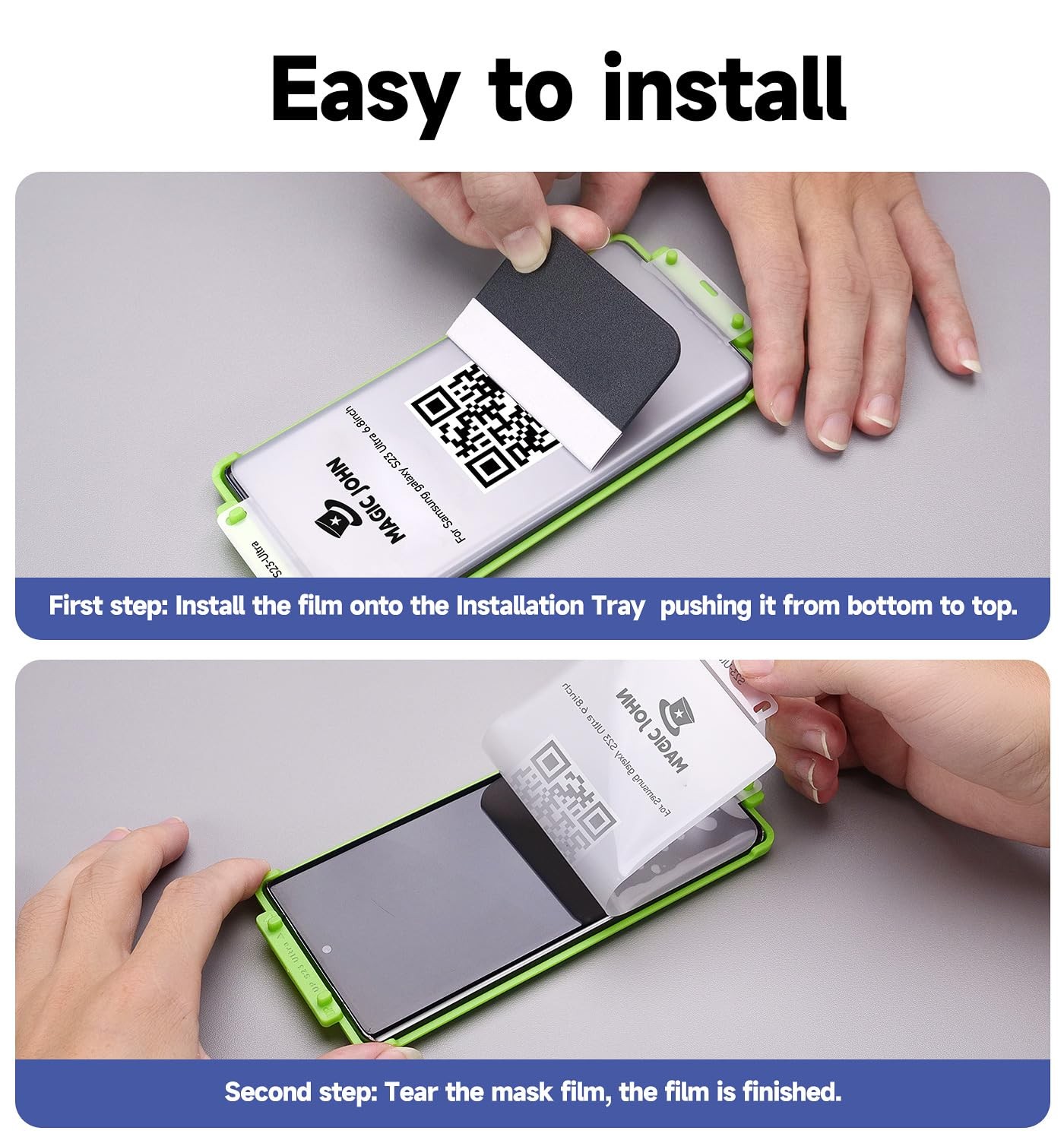 Samsung Galaxy S23 Ultra Privacy Screen Protector - 2 Pack, Easy Install,