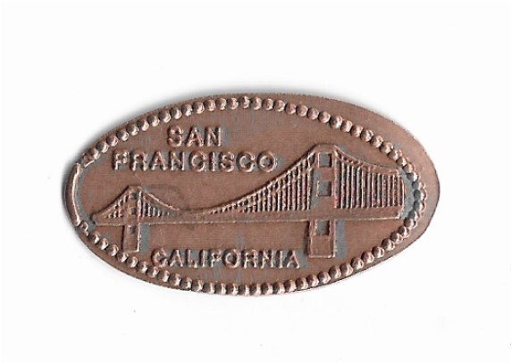 San Francisco, California - Pressed Penny