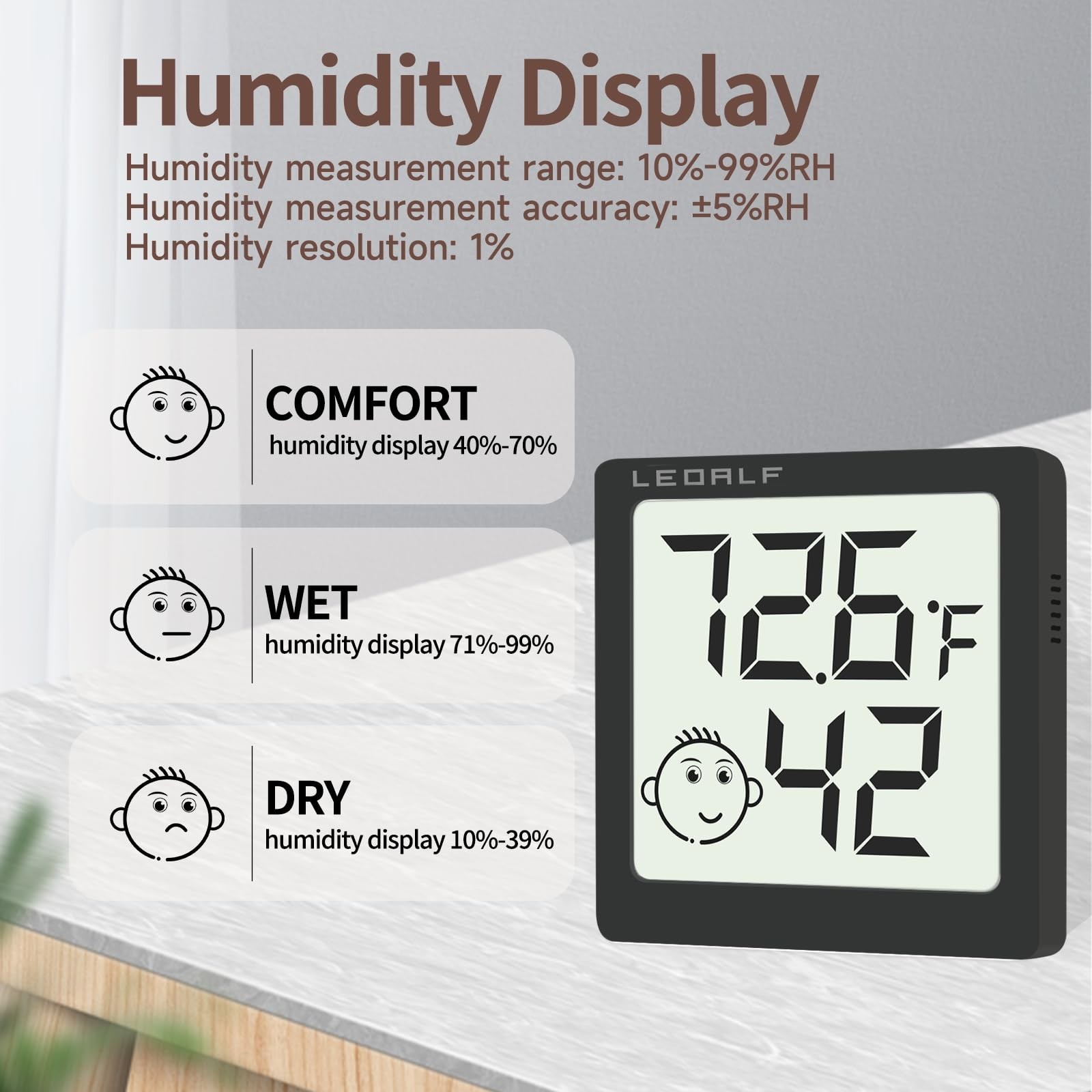 Mini Humidity Meter Hygrometer 6 Pack Room Thermometer Indoor Digital Tempera...