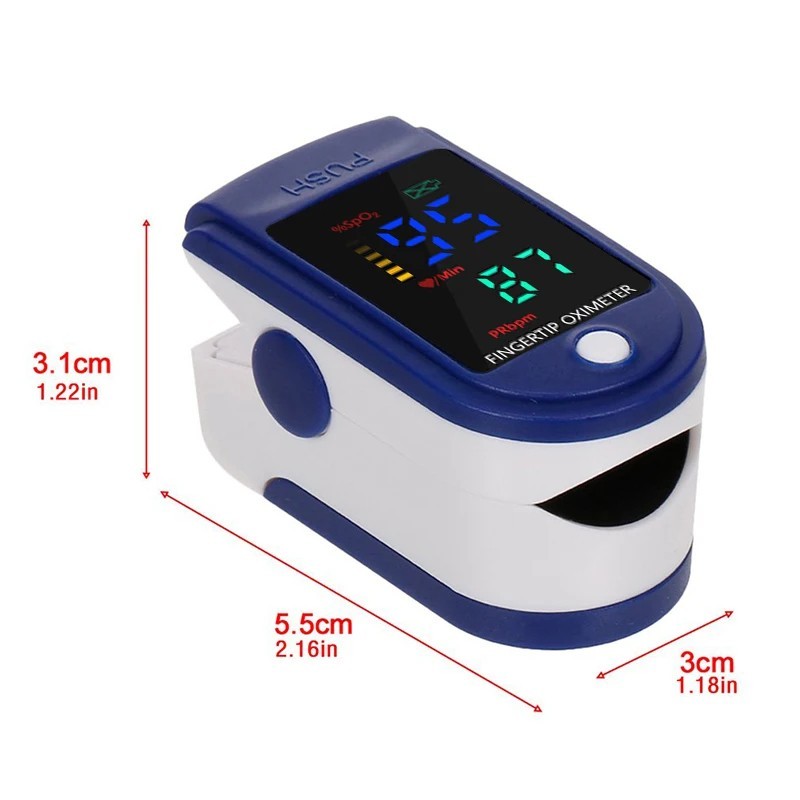 Finger Tip Pulse Oximeter Meter SpO2 Oxygen Saturation rate Heart Blood Monitor